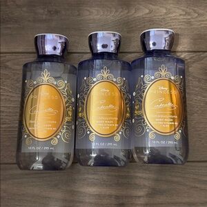 Disney Princess Cinderella Gold and Bath Body Wash Trio